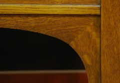 Detail arched support joinery.